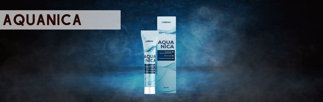 Aquanica: Un primer plano del rostro de una mujer con la piel tersa y joven, que sugiere la eficacia de esta crema antiarrugas.