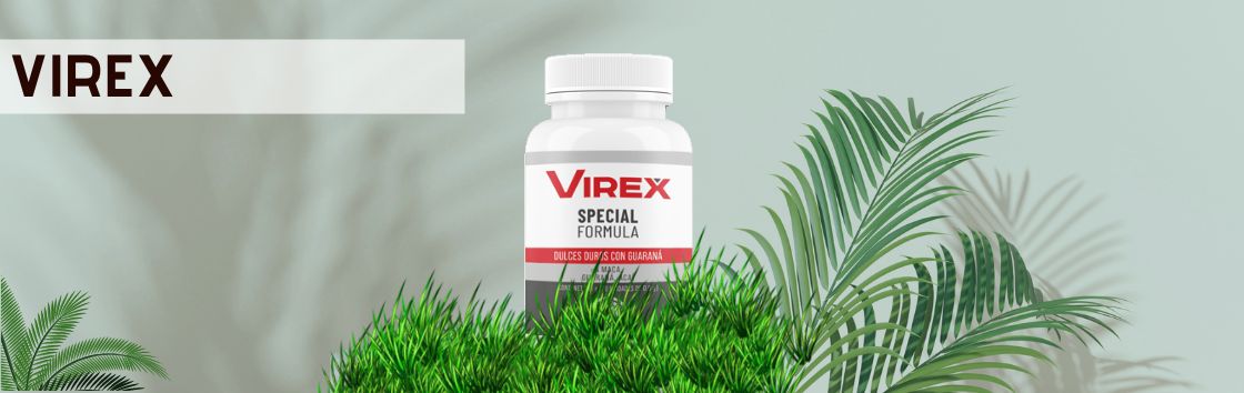 Virex: Envase de comprimidos con una etiqueta que indica su eficacia para tratar los problemas de vejiga, con una imagen de una vejiga en la etiqueta.